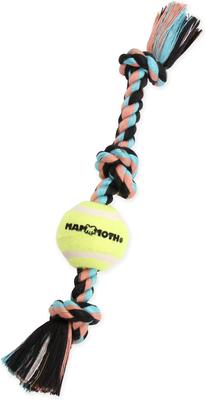 Mammoth Pet Products - 3 Knot Rope Tug with Tennis Ball Mini