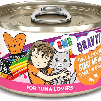 Weruva BFF OMG Start me up Tuna & Salmon in gravy 2.8oz