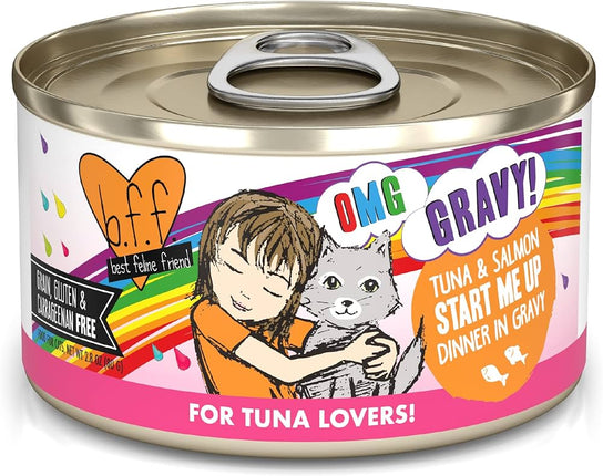 Weruva BFF OMG Start me up Tuna & Salmon in gravy 2.8oz