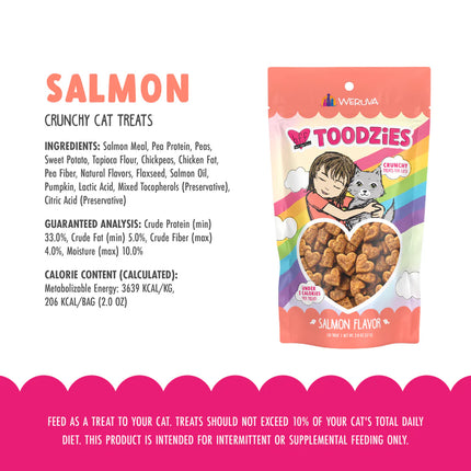 Weruva BFF Toodzies Crunchy Cat Treats - Salmon Flavor 2oz