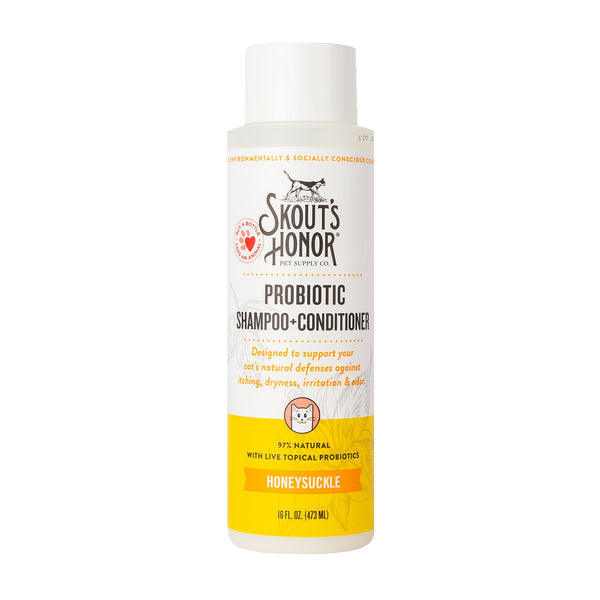 Skout's Honor Cat Probiotic Shampoo + Conditioner - Honeysuckle