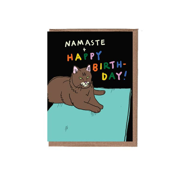 La Familia Green - Yoga Cat Birthday