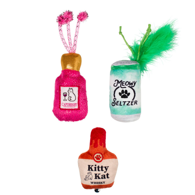 Fringe Kitten My Drink cat toy set of 3