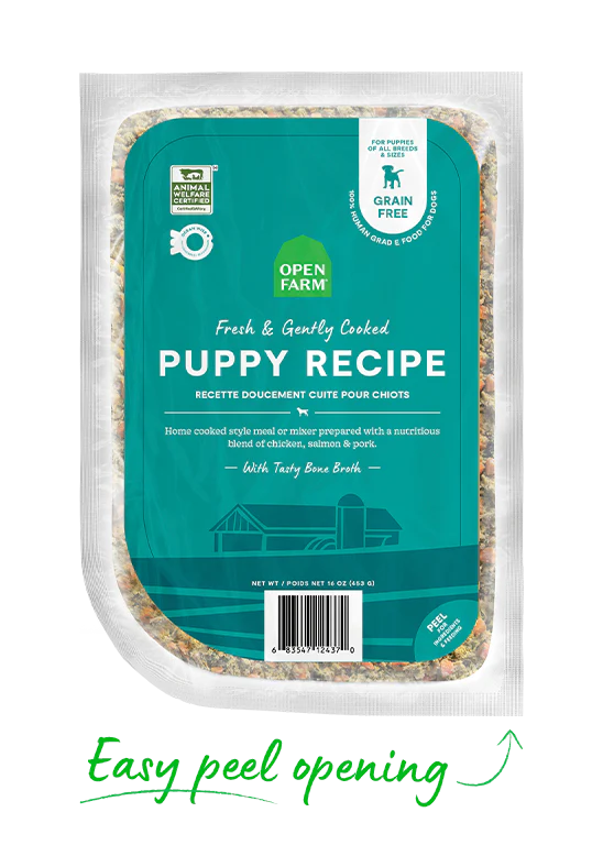 Open farm puppy cooked dog food