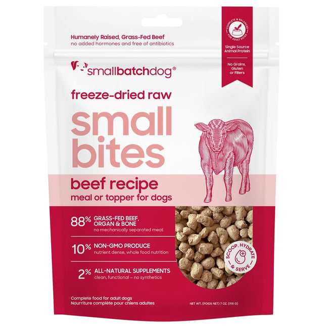 Smallbatch Dog Beef Small Bites Freezedried
