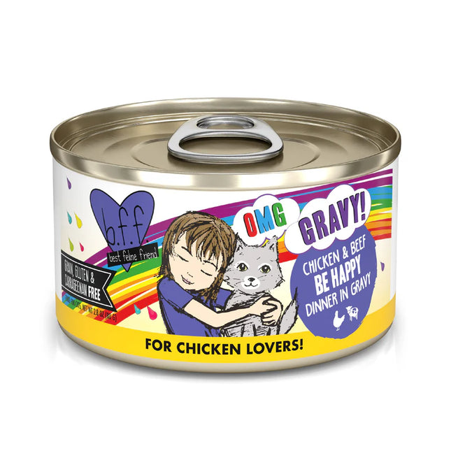 Weruva BFF OMG Chicken and Beef be Happy in gravy 2.8oz