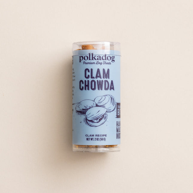 Polka Dog Clam Chowda Bits 2oz Tube