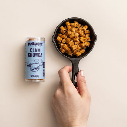 Polka Dog Clam Chowda Bits 2oz Tube