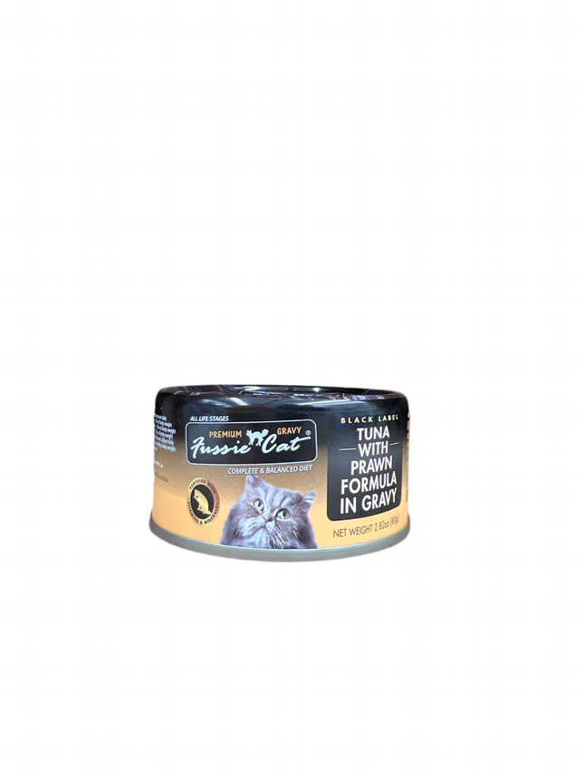 Fussie Cat Tuna with Prawn in Gravy 2.82oz