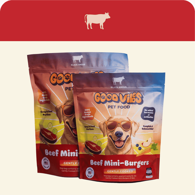 Good Vibes Gently Cooked Beef Mini Burgers 2lb