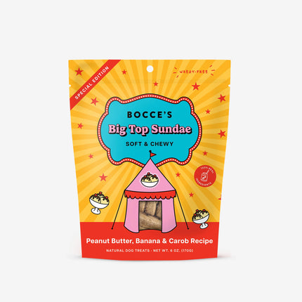 Bocce's Big Top Sundae Soft and Chewy - Peanut Butter, Carob & Banana Recipe 6oz