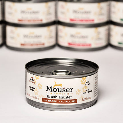Mouser - Brush Hunter Rabbit & Mouse Cat Food 5.5oz
