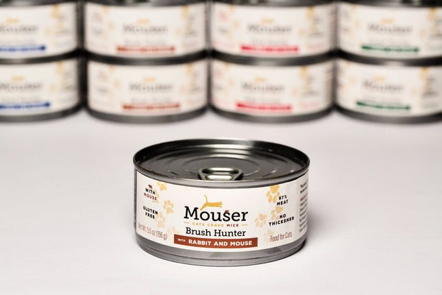 Mouser - Brush Hunter Rabbit & Mouse Cat Food 5.5oz