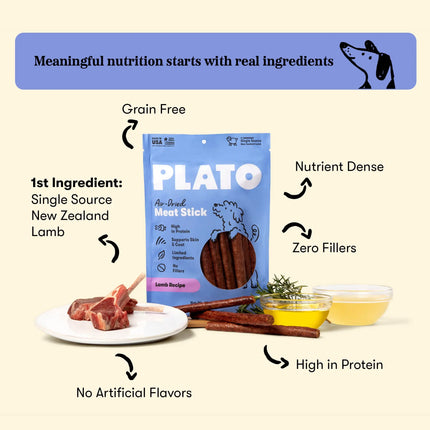 Plato Air Dried Meat Sticks - Lamb 10oz