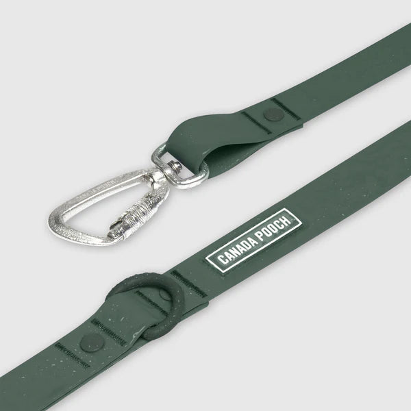 Canada Pooch Waterproof Leash Forest Green