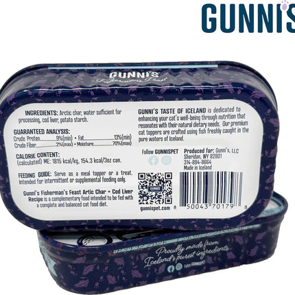 Gunni's Arctic Char & Cod Liver Topper for cats 3oz