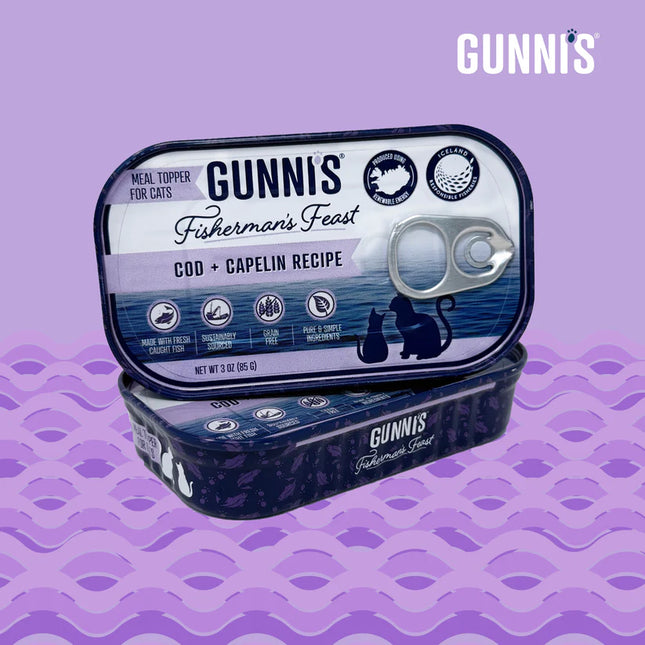 Gunni's Cod & Capelin Topper for cats 3oz