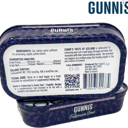 Gunni's Cod & Capelin Topper for cats 3oz