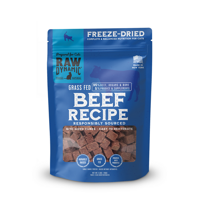Raw Dynamic Freeze-Dried Raw Beef Formula for Cats