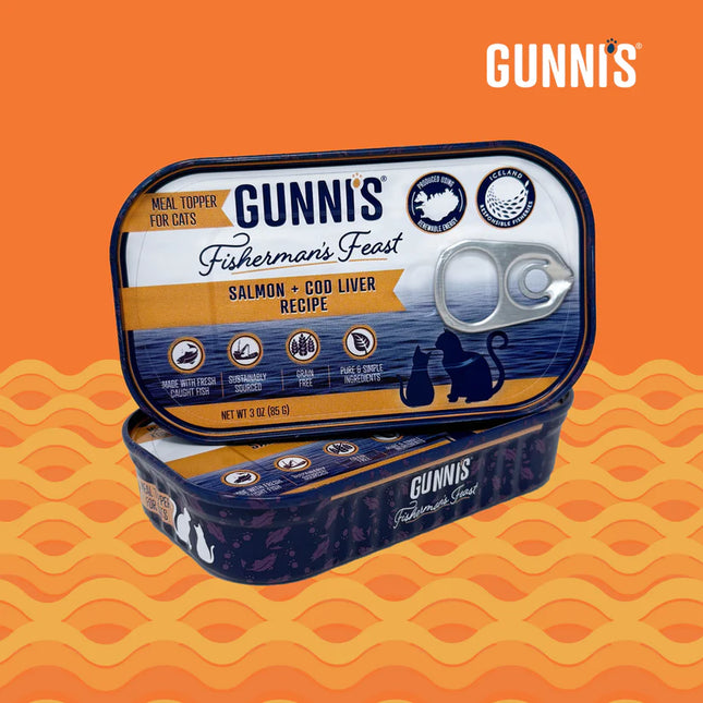 Gunni's Salmon & Cod Liver Topper for cats 3oz