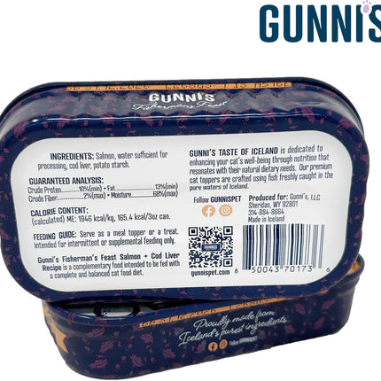 Gunni's Salmon & Cod Liver Topper for cats 3oz