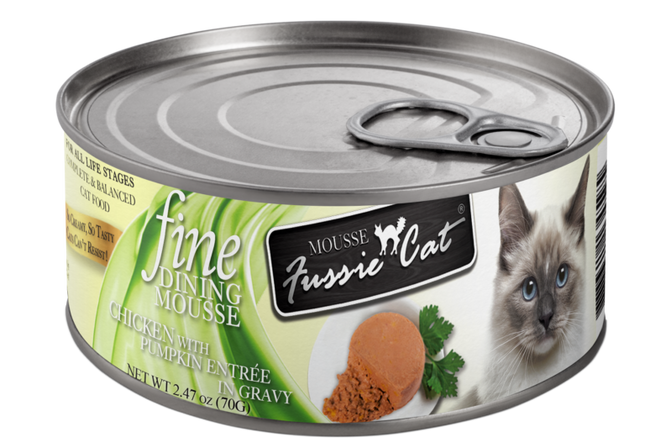Fussie Cat Fine Dining Mousse Chicken with Pumpkin Entree