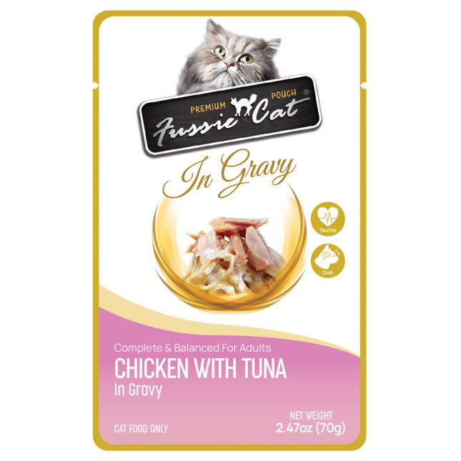 Fussie Cat Chicken with Tuna in Gravy Pouch