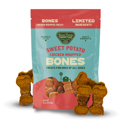 Gaines Family Chicken Wrapped Sweet Potato Bones 8oz