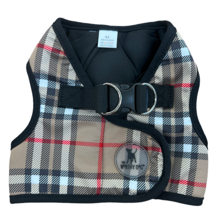 The Worthy Dog Harness Plaid