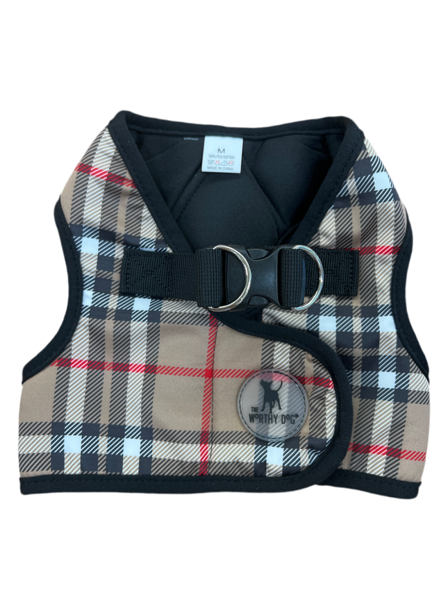 The Worthy Dog Harness Plaid