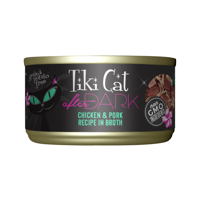 Tiki Cat After Dark - Chicken & Pork Recipe in Broth 2.8oz