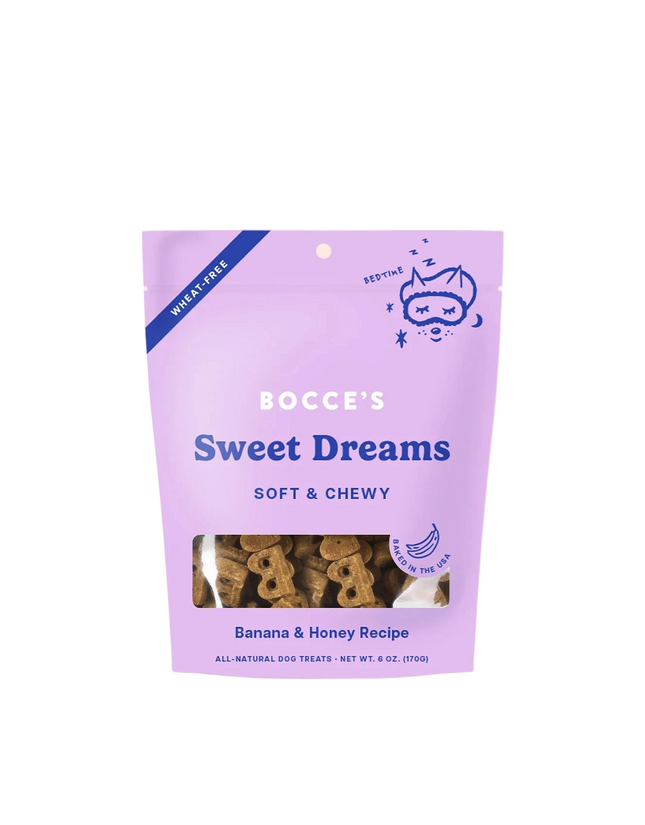 Bocce's Sweet Dreams Soft and Chewy Treats - Banana & Honey Recipe 5oz