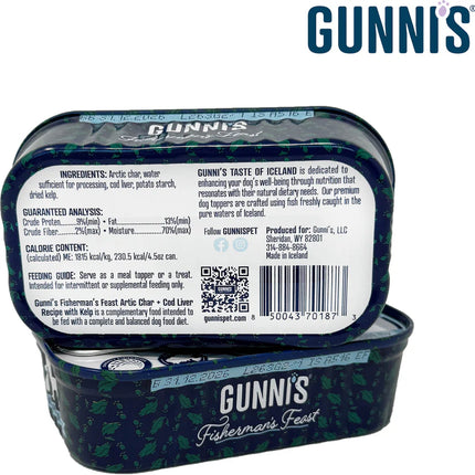 Gunni's Arctic Char & Cod Liver with Kelp Wet Dog Food Topper 4.5oz