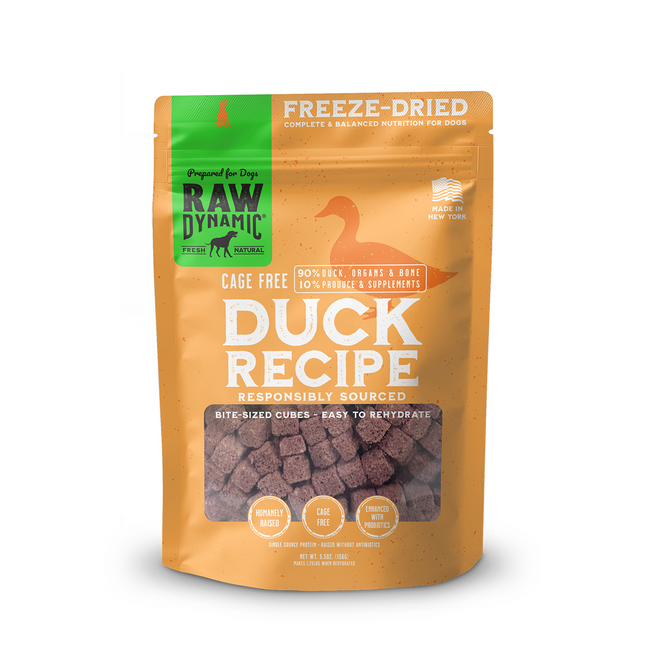 Raw Dynamic Freeze-Dried Raw Duck Formula for Dogs