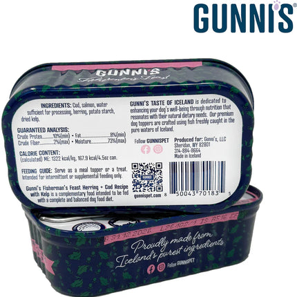 Gunni's Herring & Cod with Kelp Wet Dog Food Topper 4.5oz