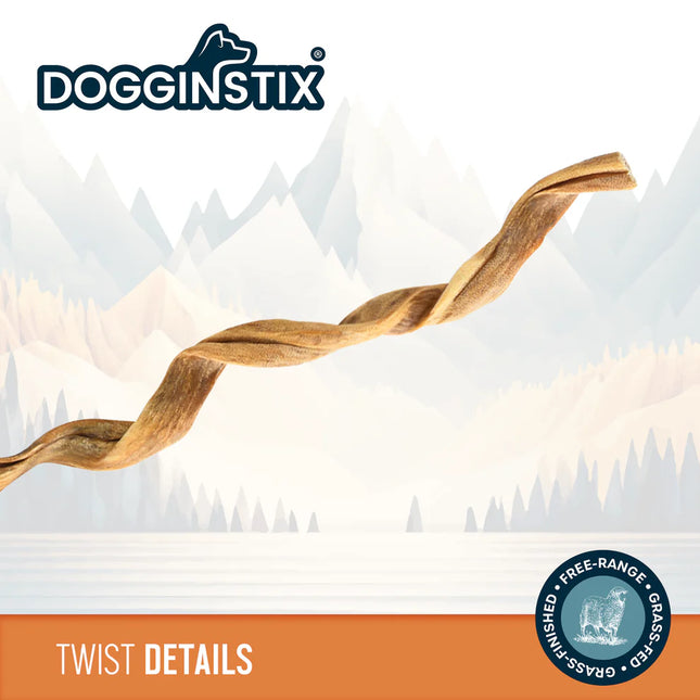 Dogginstix Lamb Collagen Twist 12"