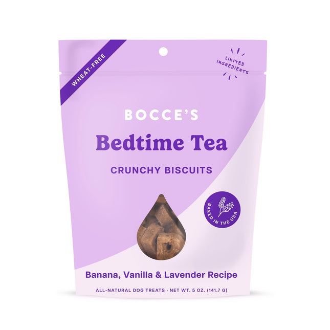 Bocce's Bedtime Tea Crunchy Biscuits - Banana Vanilla & Lavender Recipe 5oz
