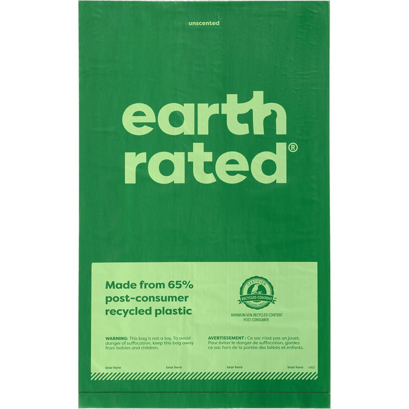 Earth Rated Poop Bags Scented Bulk Single Roll - 300ct