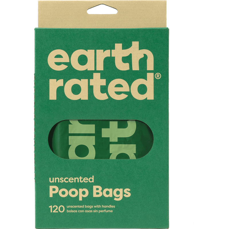 Earth Rated Poop Bags 120ct Unscented Easy-Tie Handle Bags