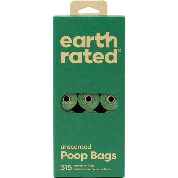 Earth Rated Poop Bags Unscented Refill Rolls - 315ct