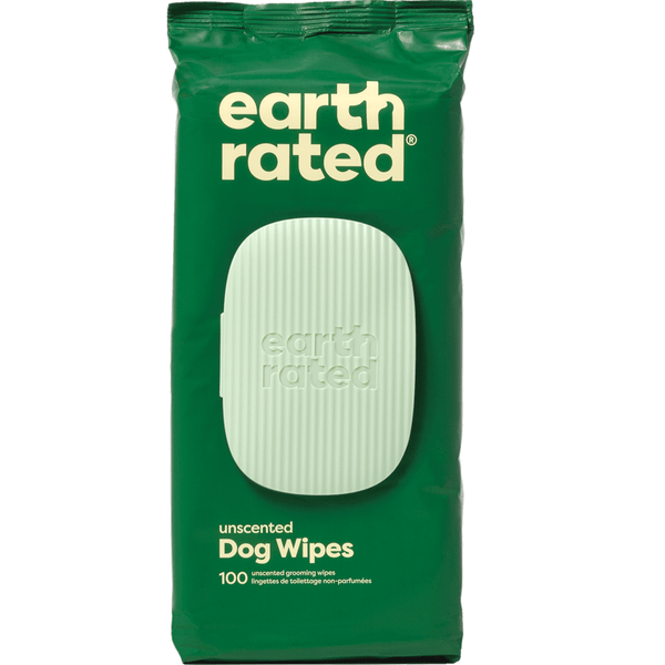 Earth Rated Unscented Plant-Based Grooming Wipes - 100ct