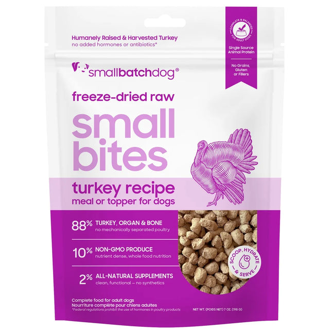 Smallbatch Dog Turkey Small Bites Freezedried