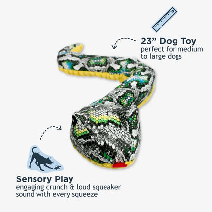 Tall Tails Stuffless Snake Dog Toy