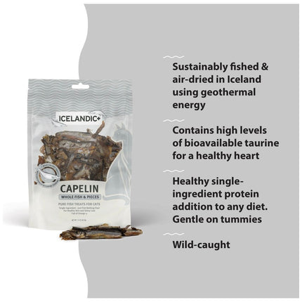 Icelandic Cat Whole Capelin Treat 1.5oz