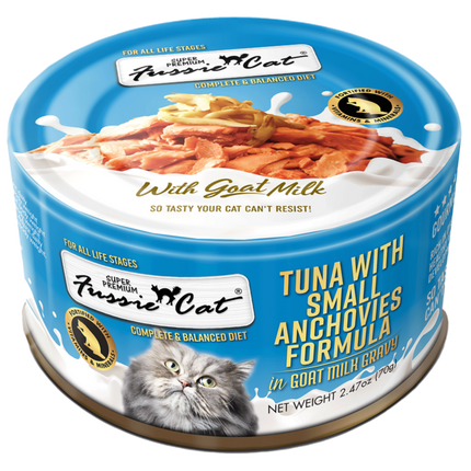 Fussie Cat Tuna with Small Anchovies in Goat Milk Gravy 2.47oz