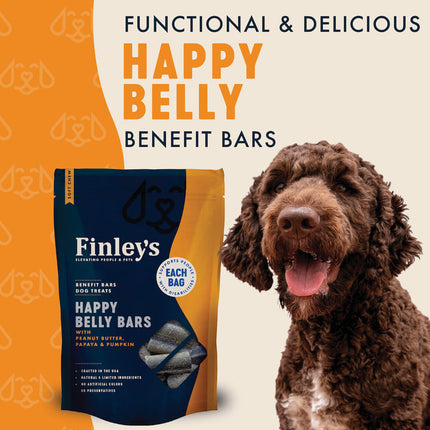 Finley's Soft Benefit Bars - Happy Belly Bars 6oz