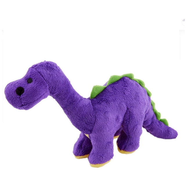 GoDog Dinosaur Bruto Purple Small Dog Toy