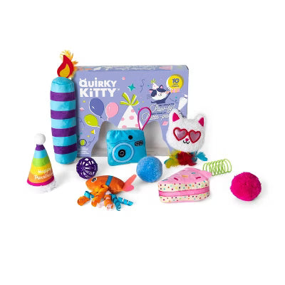 Quirky Kitty Birthday toy box