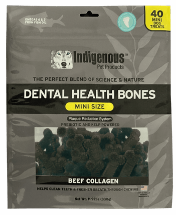 Indigenous Dental Chews Mini Beef Collagen 17oz
