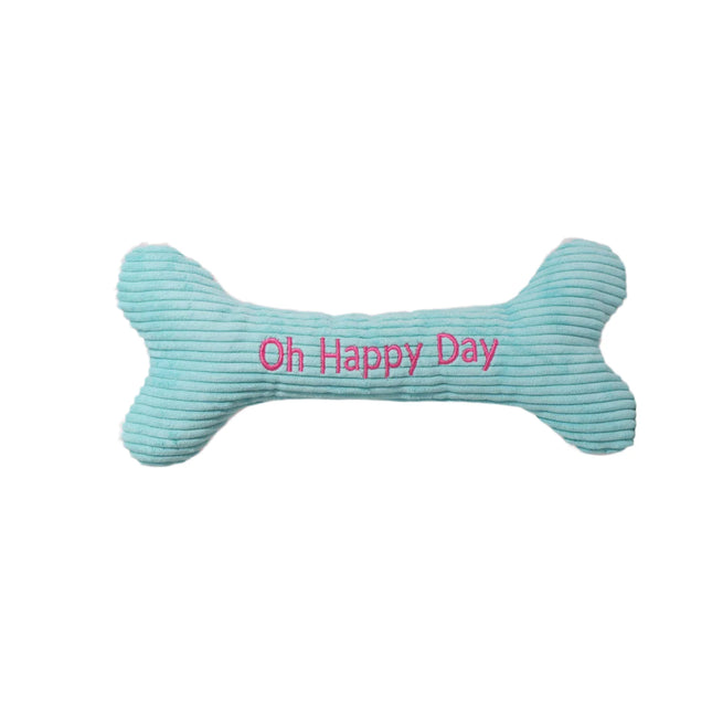 HuggleHounds Happy Birthday Dog Bone Toy